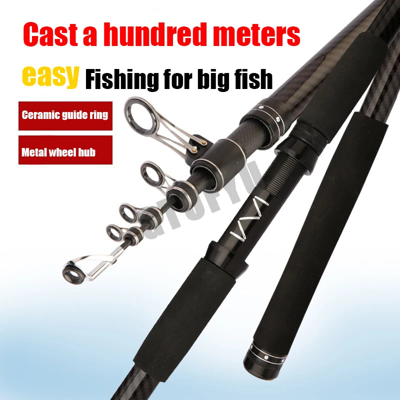 3.6M-4.5M Telescopic Fishing R - Fishing Rod Surf recension och pris